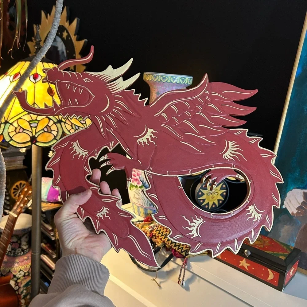Fierce Red Dragon Wall Decor Indonesia - Picture 8 of 12